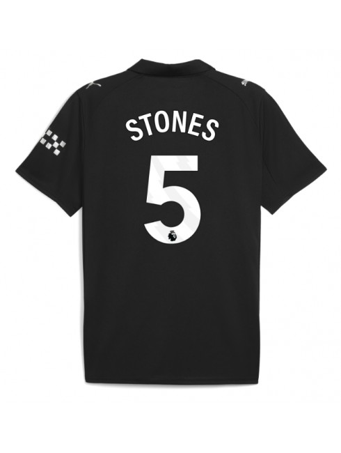 Muži Futbalové oblečenie Manchester City John Stones #5 2025-26 Krátky Rukáv - Preč Muži Futbalové oblečenie Manchester City John Stones #5 2025-26 Krátky Rukáv - Preč